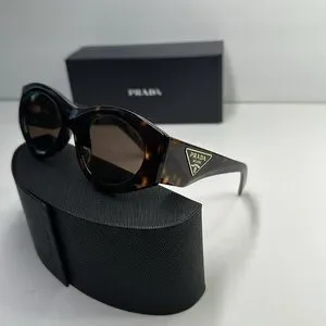 Prada Dark Brown Oval Ladies Sunglasses PR 20ZS 2AU06B 53. Prada | Accessories | Prada Dark Brown Oval Ladies  main image 3